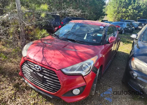2015 Hyundai Veloster z USA, uszkodzony, nr VIN KMHTC6AE6FU240474